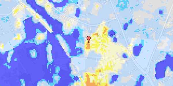 Ekstrem regn på Rudeskrænten 12