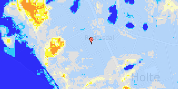 Ekstrem regn på Rude Vang 19A