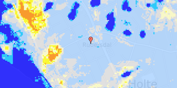 Ekstrem regn på Rude Vang 22