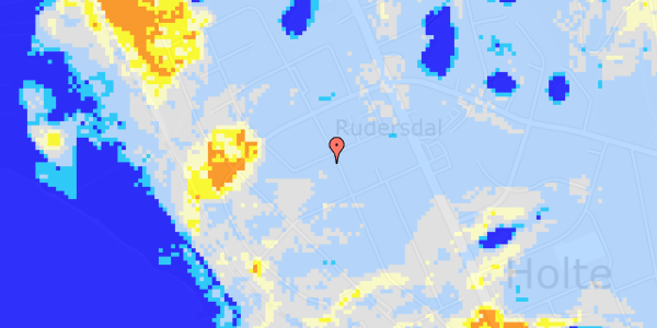 Ekstrem regn på Rude Vang 23A