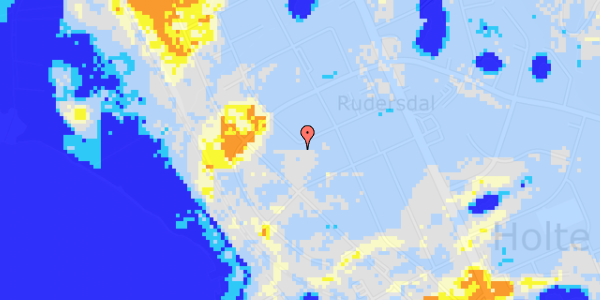 Ekstrem regn på Rude Vang 31B