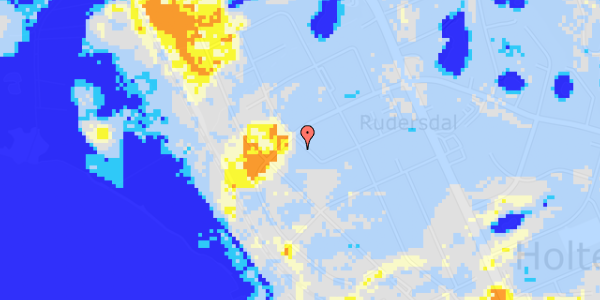 Ekstrem regn på Rude Vang 45