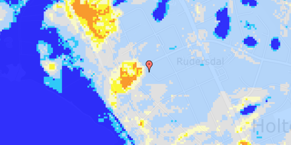 Ekstrem regn på Rude Vang 49