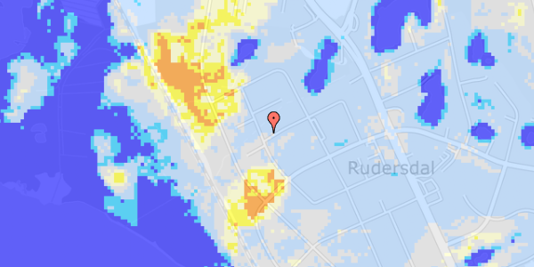 Ekstrem regn på Rude Vang 72