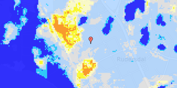 Ekstrem regn på Rude Vang 78