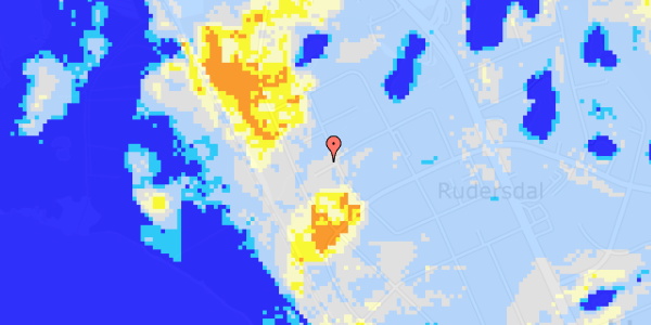 Ekstrem regn på Rude Vang 85