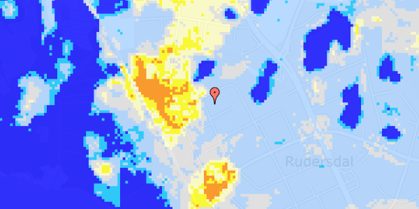 Ekstrem regn på Rude Vang 114