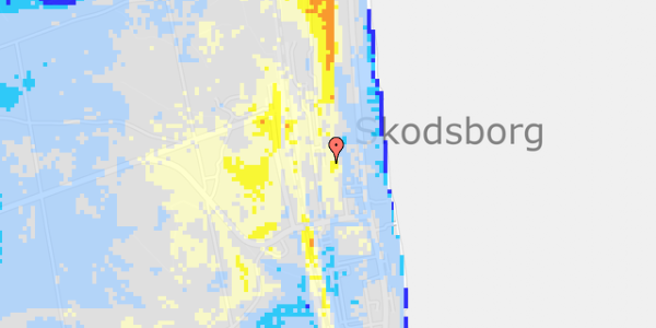 Ekstrem regn på Skodsborgparken 12, 4. th