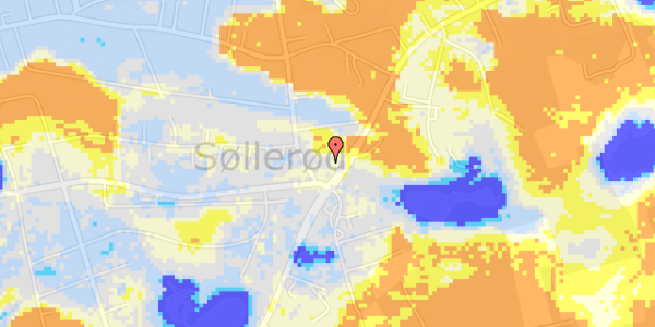 Ekstrem regn på Skodsborgvej 161