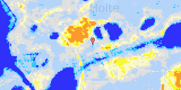 Ekstrem regn på Sofievej 3A, st. tv