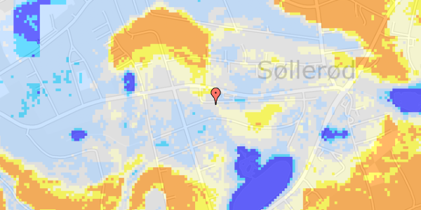 Ekstrem regn på Søllerød Park 1, 1. 8