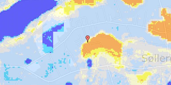 Ekstrem regn på Søllerød Slotsvej 8