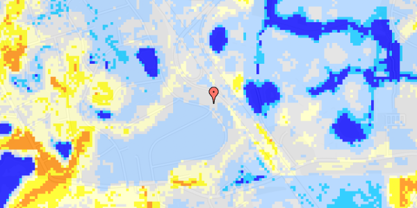 Ekstrem regn på Vejdammen 50