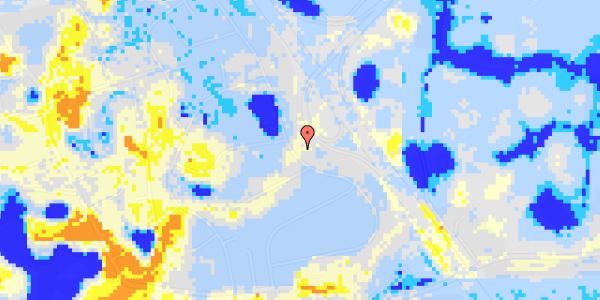 Ekstrem regn på Vejdammen 62