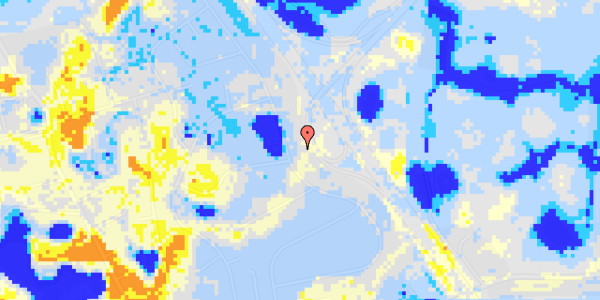 Ekstrem regn på Vejdammen 66