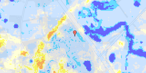 Ekstrem regn på Vejdammen 77