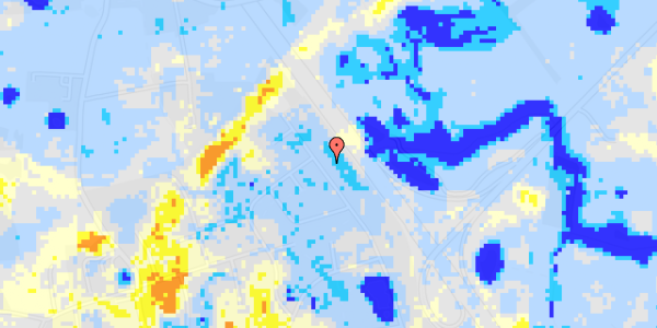 Ekstrem regn på Vejdammen 102