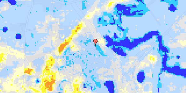 Ekstrem regn på Vejdammen 104