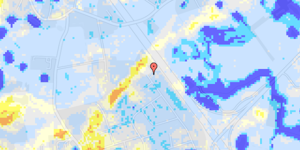 Ekstrem regn på Vejdammen 114