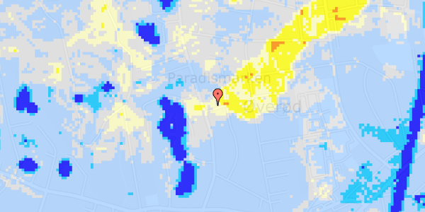 Ekstrem regn på Vestre Paradisvej 54A