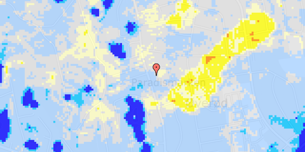 Ekstrem regn på Vestre Paradisvej 68