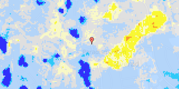 Ekstrem regn på Vestre Paradisvej 87