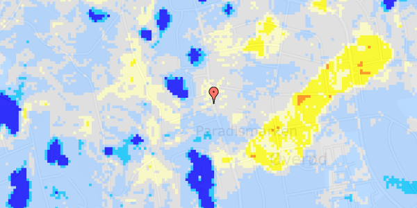 Ekstrem regn på Vestre Paradisvej 93