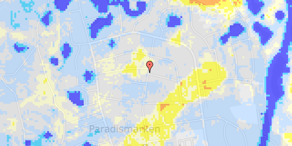 Ekstrem regn på Østre Paradisvej 81