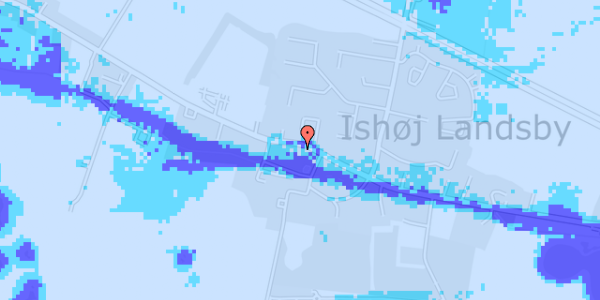 Ekstrem regn på Ishøj Bygade 96