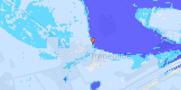 Ekstrem regn på Tranegilde Bygade 11B