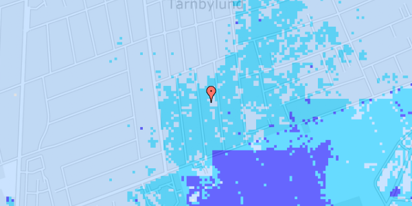 Ekstrem regn på Arnborgvej 13