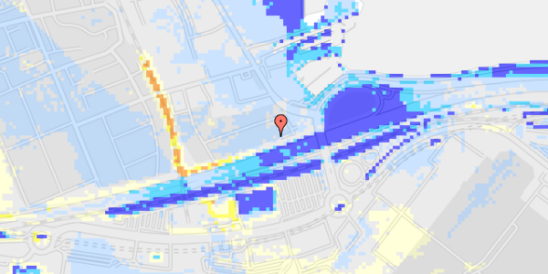 Ekstrem regn på Crilles Tønnesens Alle 1A