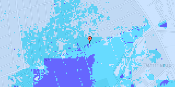 Ekstrem regn på Hjallerup Alle 56