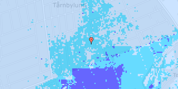 Ekstrem regn på Munkebjergvej 85