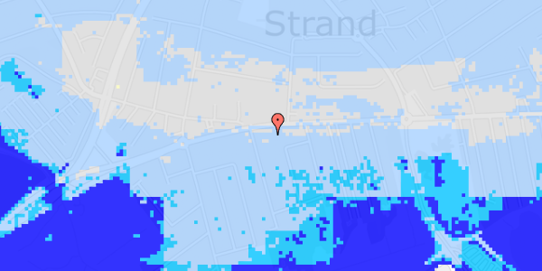 Ekstrem regn på Vallensbæk Strandvej 257