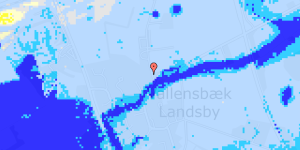 Ekstrem regn på Kirkebakke Alle 5