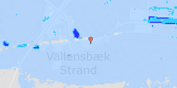 Ekstrem regn på Strandesplanaden 110