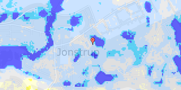 Ekstrem regn på Jonstruphøj 12