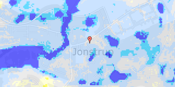 Ekstrem regn på Jonstrupvangvej 147