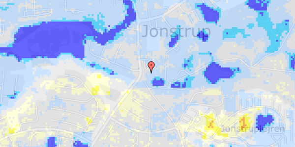 Ekstrem regn på Jonstrupvej 260A