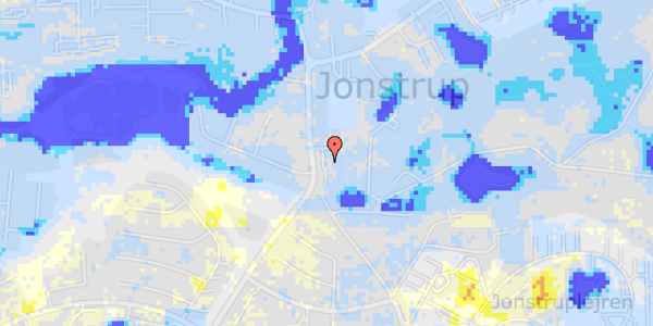 Ekstrem regn på Jonstrupvej 264A