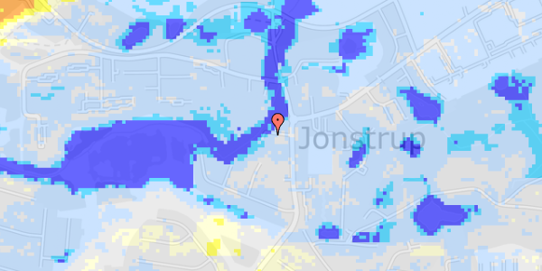 Ekstrem regn på Jonstrupvej 269B