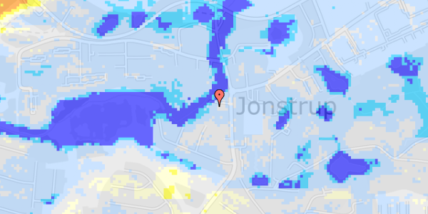 Ekstrem regn på Jonstrupvej 269C