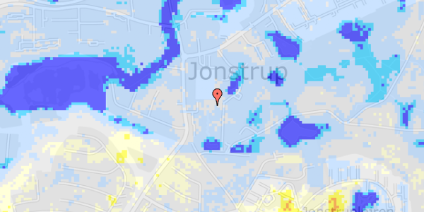 Ekstrem regn på Jonstrupvej 274C