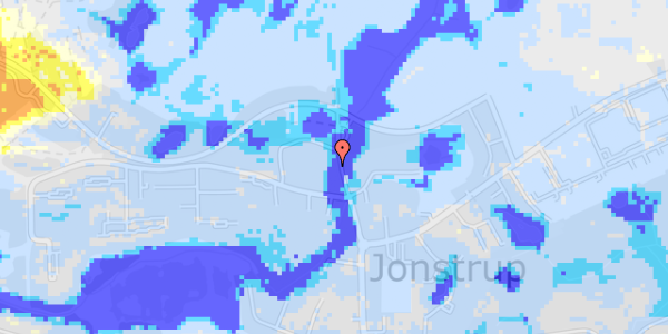 Ekstrem regn på Jonstrupvej 283B