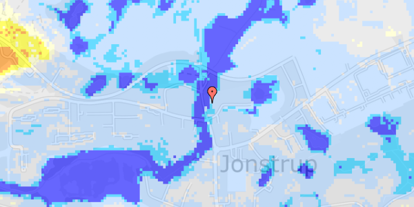 Ekstrem regn på Jonstrupvej 292