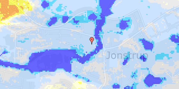 Ekstrem regn på Skråplanet 8