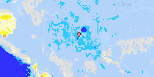 Ekstrem regn på Helenestien 2B