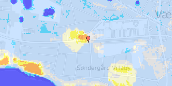 Ekstrem regn på Kirke Værløsevej 57