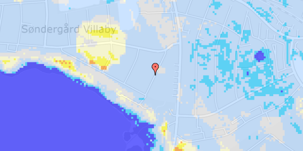 Ekstrem regn på Mosevej 14